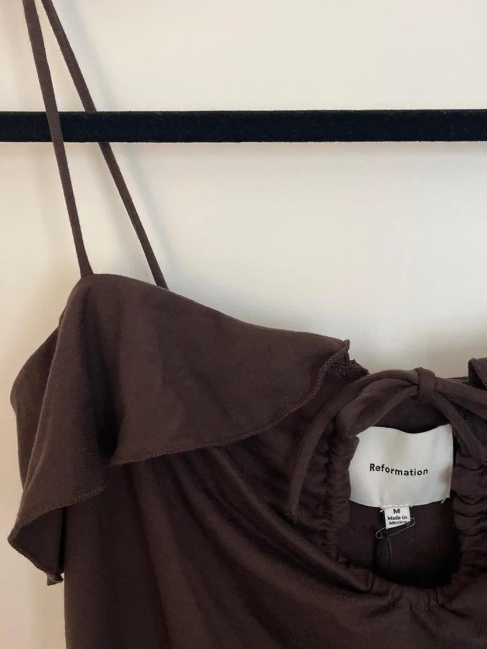 Reformation Jennie Knit Brown Dress NWT